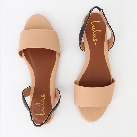 NIB Madora Toffee Beige Snake Print Slingback Flat - Picture 3 of 4